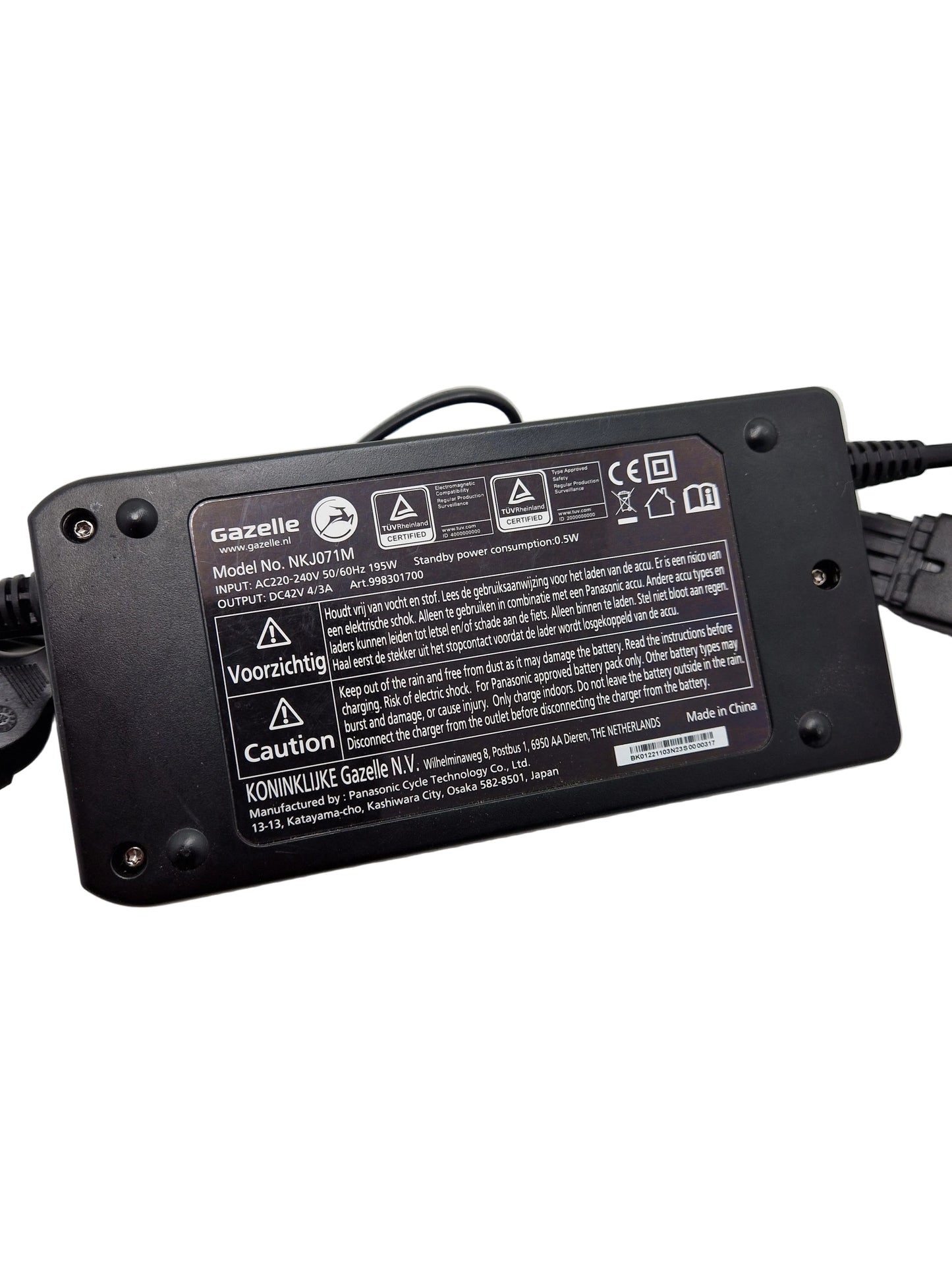 Acculader Gazelle Panasonic