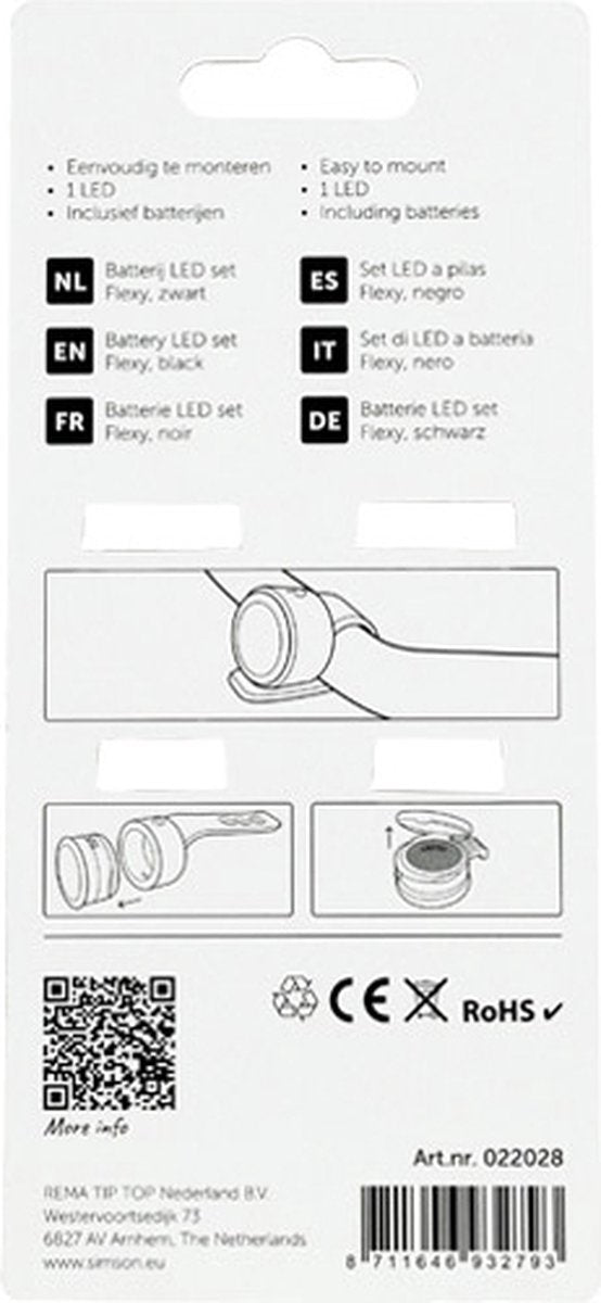 Simson Batterij LED Flexy verlichting setje