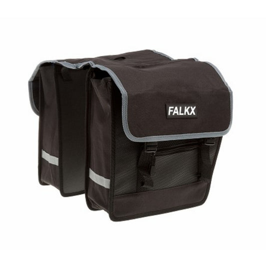 Fietstas dubbel Falkx 26L Zwart