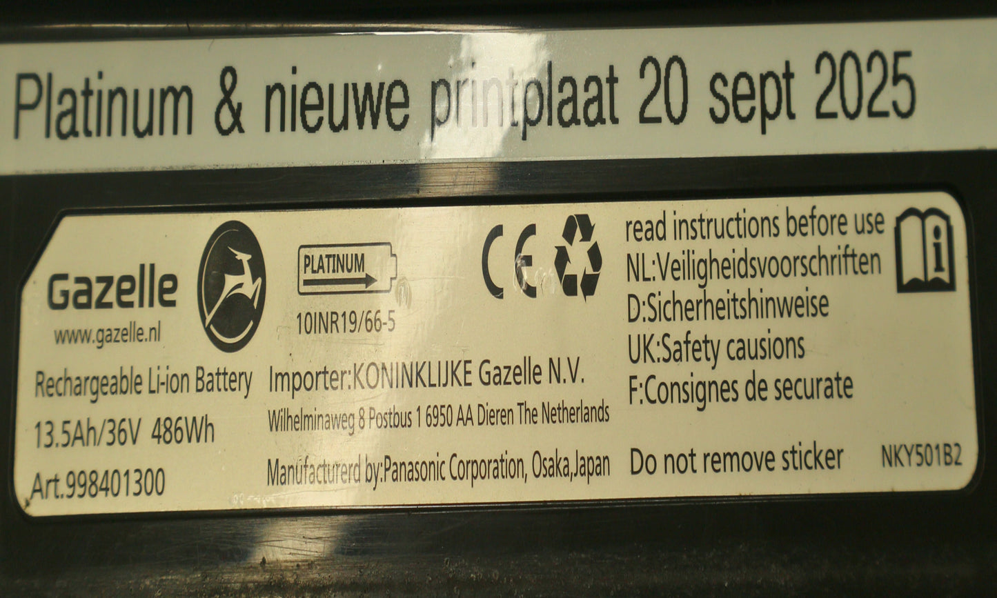 Gazelle Accu Panasonic