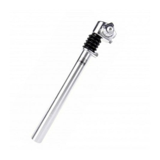 Zadelpen Pro geveerd 27.2 mm. zilver