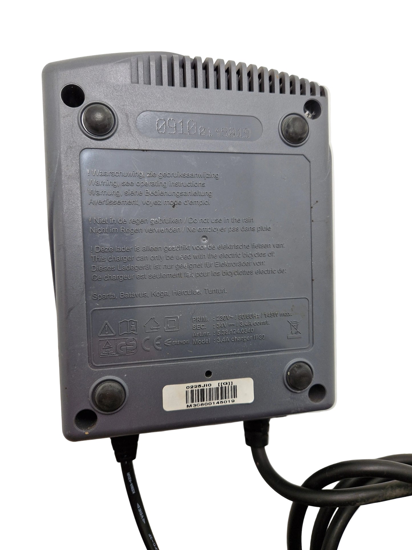 Acculader Sparta, Batavus, Koga Ion 3-pins (ion)